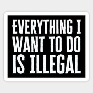 Everything I Want To Do Is Illegal Magnet